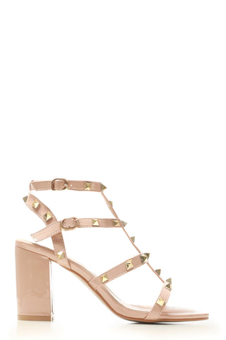 Abigail ankle strap with studs sandal