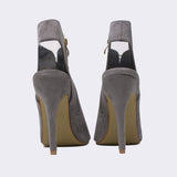 Marshella Cut Out Lace Detail Ankle Boot