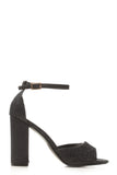 Grace block heel ankle strap sandal