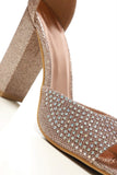 Grace block heel ankle strap sandal