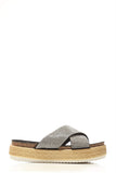 Ayla diamante flatform sandal